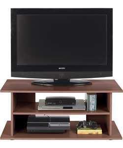 Large TV Unit - Walnut Effect