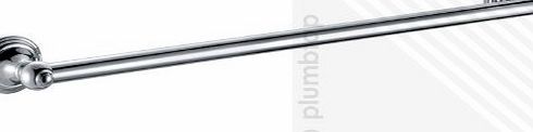 Arian Stylish Single Towel Rail (600mm) Wall Mounted Bathroom Accessory Chrome Polish