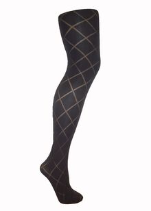 Diamond opaque tights