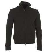 Black Full Zip High Neck Sweatshirt