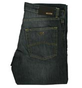 Collezioni Dark Denim Straight Leg Jeans