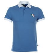 EA7 Ink Well Blue Polo Shirt