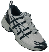 EA7 Pearl and Navy C-Cube Prima Trainers