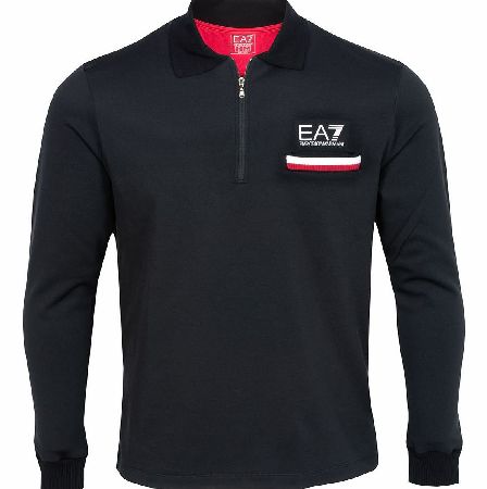 Armani EA7 Pro Quarter Zip Track Jacket Black