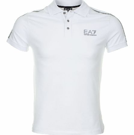 Armani EA7 Train Evolution Polo Shirt White