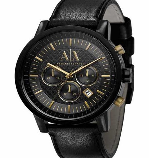 Armani Exchange Black Chronograph Mens