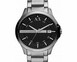 Armani Exchange Mens Smart Hampton Silver 3 Hand