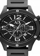 Armani Exchange Mens Street Wellworn Black Watch