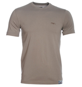 Green Grey T-Shirt with Printed Logo