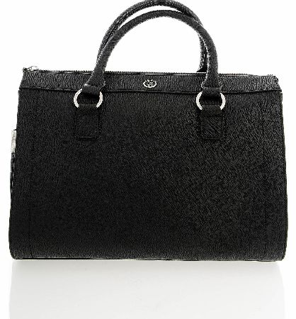 Armani Jeans Womens Saffiano Bowler Handbag