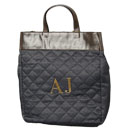 Ladies Armani Denim and Brown Leather Large Handbag