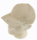 Armani Mens Armani Beige Baseball Cap With White Trim Logo