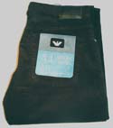 Armani Mens Black Zip Fly Cords - 34 Leg