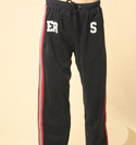 Armani Mens Navy with Red and Light Grey Piping Drawstring Jogging Pants