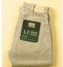 Armani Mens Pale Grey Zip Fly Cords - 33 Leg