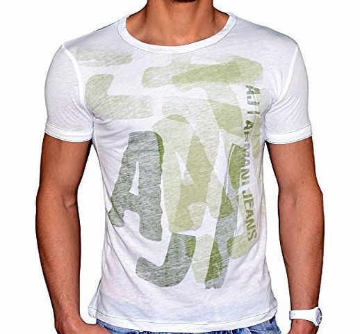 Armani Mens T-Shirt - White - White - Small