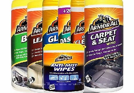 Armor All SHIELD Armorall Bug, Leather, Glass, Anti-Mist , Matt Dash, Orange Cleaning & Carpet & Seat Wipes