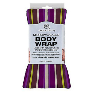 Aroma Home Body Wrap Maroon Stripes