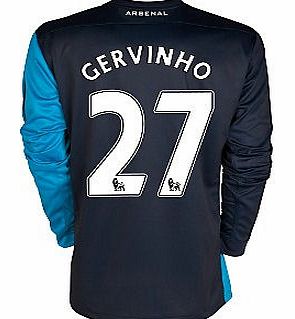 Arsenal Away Shirt Nike 2011-12 Arsenal Long Sleeve Away Shirt (Gervinho