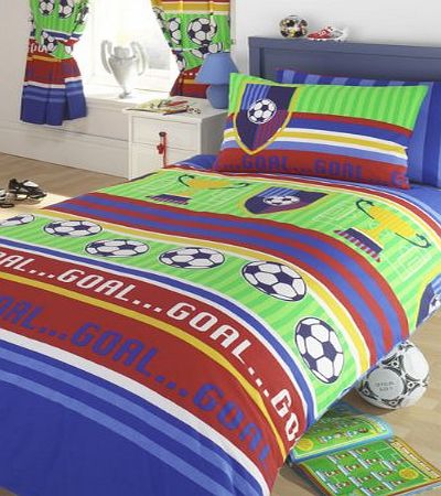 Arsenal FC Football Stripes Double Duvet Cover