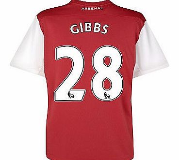 Arsenal Home Shirt Nike 2011-12 Arsenal Nike Home Shirt (Gibbs 28)