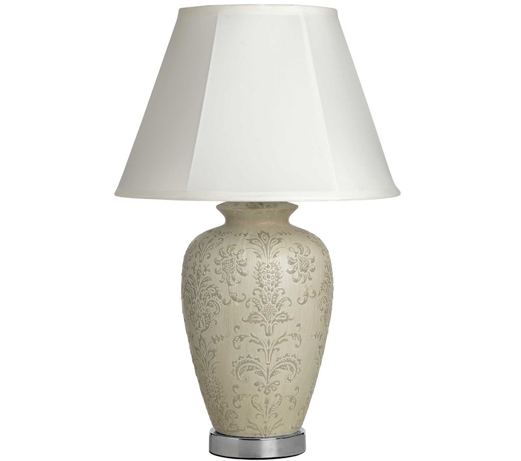 Artemis Embossed Pattern Ceramic Table Lamp