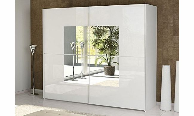 Arthauss Modern Bedroom Wardrobe Sliding Door Alabama 180cm in White sold by Arthauss