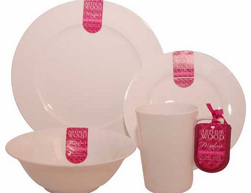 Mayfair 16 Piece Dinner Set - White