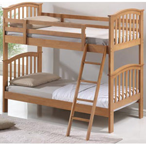 Artisan Oak 3FT Single Wooden Bunk Bed