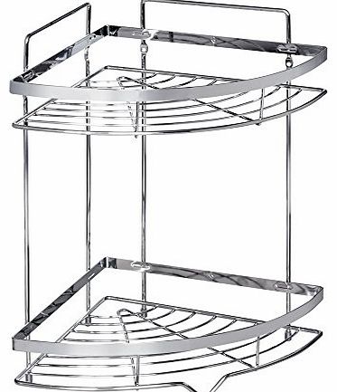 Artmoon Art Moon Double Bathroom Corner Rack Comfort 35X24.5X38H cm Chrome Plated Steel