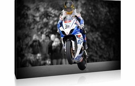 Guy Martin LARGE 30`` X 20`` VERY rare Isle of Man TT Suzuki TAS Tyco Framed Picture Canvas