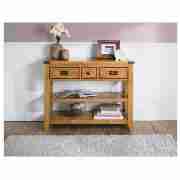 Ascot Console Table, oak finish