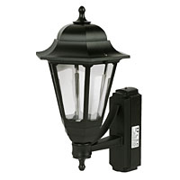 ASD Coach 100W Black Lantern Wall Light Photocell Included