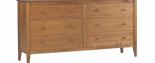 6 DRAWER WIDE CHEST CORNDELL METROPOLITAN