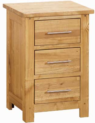 ash Bedside Cabinet 3 Drawer Cottenham