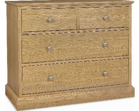 Oak 2+2 Drawer Chest