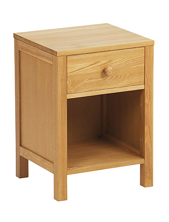 ashdown 1 Drawer Open Bedside Cabinet