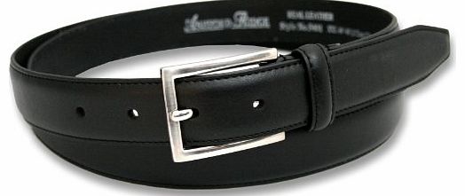 Ashford Ridge Mens 30mm (1.25``) Suit Trouser Feather Stitched Leather Belt Black XL