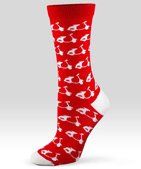 AshiDashi Scooter Red Unisex Socks