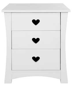 3 Drawer Chest - White