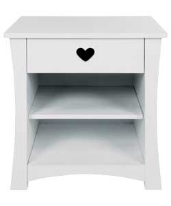 Ashley Bedside Cabinet - White