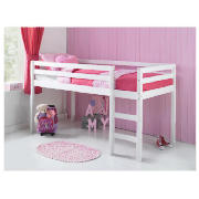 Ashley Pine Mid-Sleeper, White with Comfykids