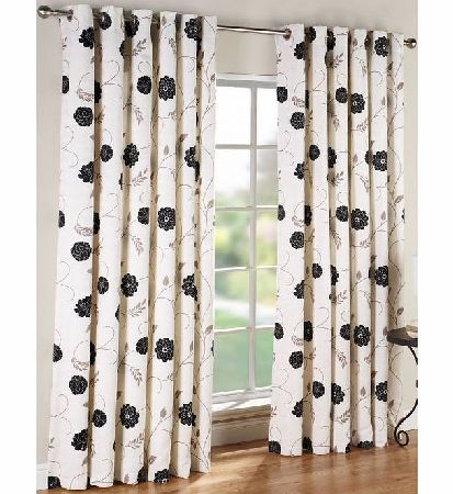 Blenheim Noir Lined Curtains