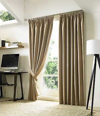 Nevin Pencil Pleat Blackout Curtain - 117x137 -