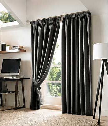 Nevin Pencil Pleat Blackout Curtain - 117x229 -