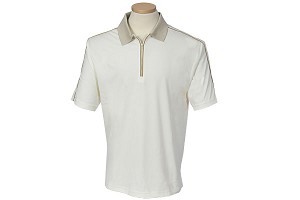 Ashworth Menand#8217;s Jet Pique Signature Zip Neck Polo