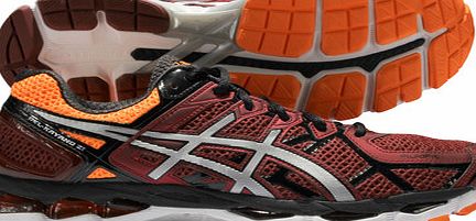 ASICS Gel Kayano 21 Running Shoes Deep Ruby/Silver/Hot