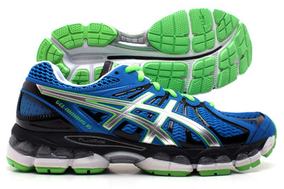 Gel Nimbus 15 Mens Running Shoe Blue/Silver/Green