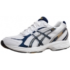 Asics Mens Gel-Maverick Running Shoe White/Navy/Gold