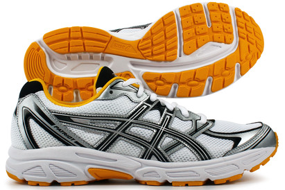 Asics Patriot 6 Mens Running Shoes White/Black/Yellow